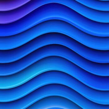 Abstract Wave Patterns in Vibrant Blue Shades for Modern Background Design photo