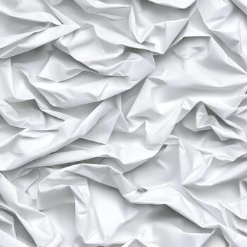 Smooth White Crumpled Paper Texture for Background or Design Use in Creative Projects photo
