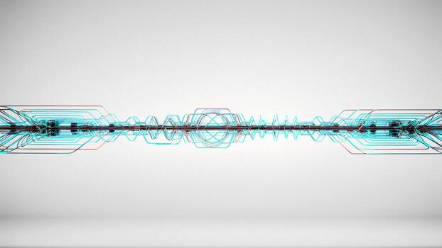 Modern technology meets artistic expression with this captivating abstract line design against a clean, simple background for innovative projects photo