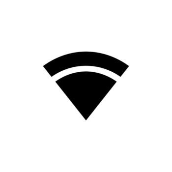 Modern Solid WiFi Glyph Icon for Online, Router, and Communication Tools vector