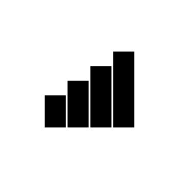 Modern Solid Signal Glyph Icon for Router, Broadcast, and Connection Tools vector