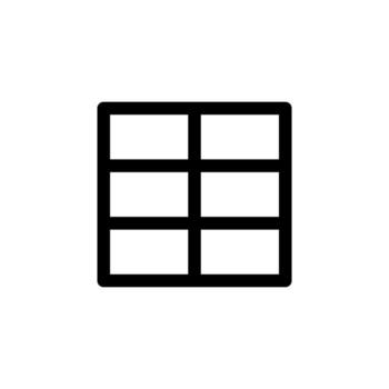 Elegant Line Table Outline Icon for Digital System, Content, and Layout Design vector