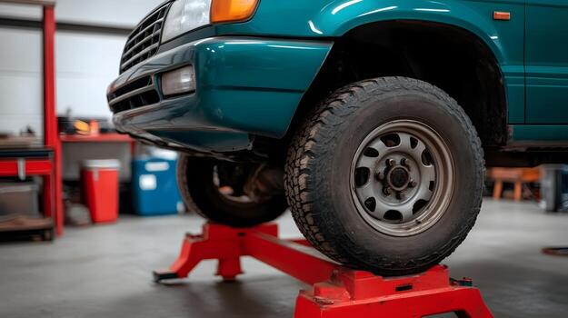 Detailed Step-by-Step Guide on Safely Jacking Up a Car for Tire Inspection and Replacement photo