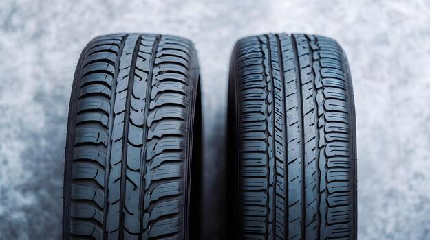 Side-by-Side Comparison of Synthetic and Natural Rubber Tire Compounds Highlighting Performance photo