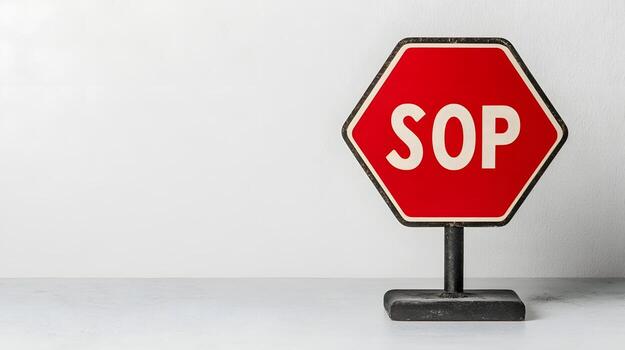 Stop Sign Overlaid with Red Traffic Light Emphasizing Caution photo