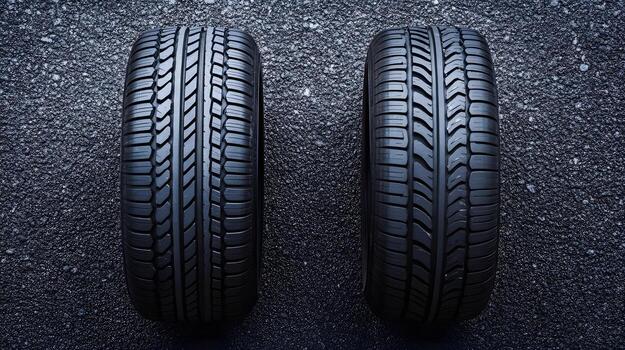 Tire Tread Wear Comparison Proper Inflation vs Underinflation Impact on Vehicle Performance photo