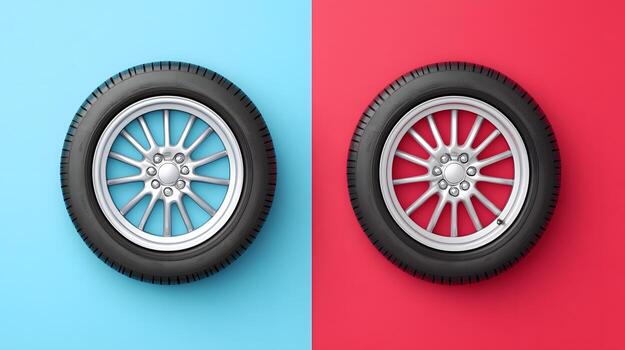 Diagram of Correct and Incorrect Tire Pressure Levels with Visual Indicators. photo