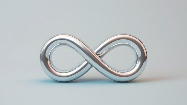 Mirrored Infinity Representing Continuous Business Improvement photo