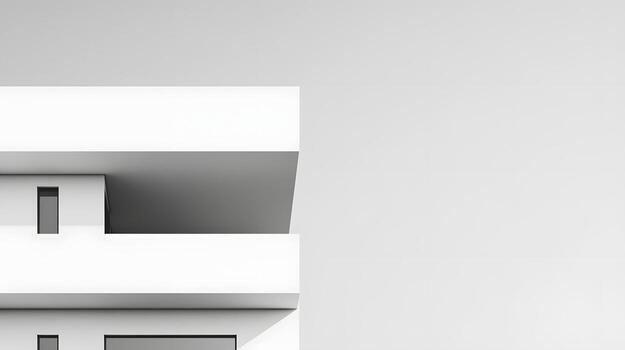 Sleek Minimalist Building Patterns and Geometric Shapes in Neutral Tones photo