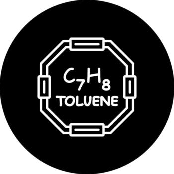 Toluene Distinct Visual Graphic Feature vector