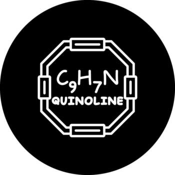 Quinoline Dynamic Flat Design Feature vector