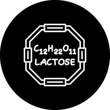 Lactose Functional User Interface Symbol vector