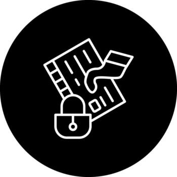 Secure Checkout Modern Digital Art Shape vector