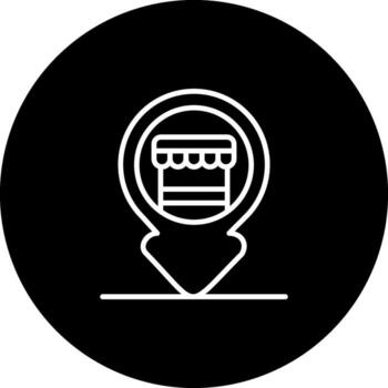 Tienda locador futurista web diseño diseño vector