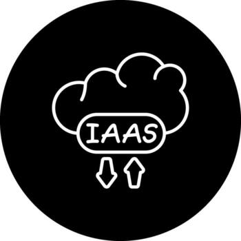 Cloud IaaS Premium Web Interface Layout vector