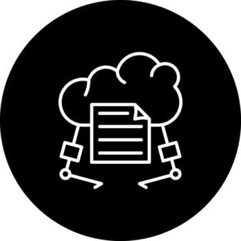 Cloud Storage Disk Unique Web Interface Form vector