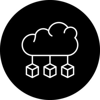 Cloud Microservices Innovative Flat Design Asset vector