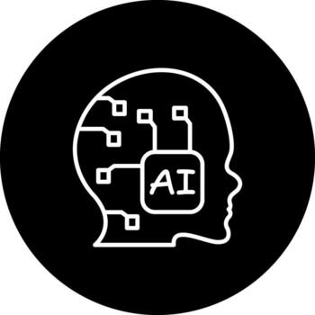 AI Model Minimal User Interface Shape vector