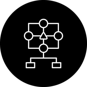 decisión árbol único producto diseño símbolo vector