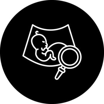 Fetal Monitoring Geometric Web Graphic Symbol vector
