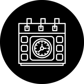 Class Schedule Modern Web Interface Asset vector