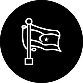bandera Libia funcional usuario interfaz símbolo vector