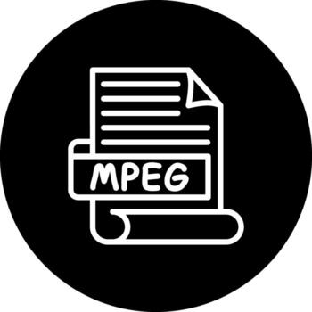 MPEG elegante marca diseño activo vector