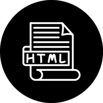 HTML Unique Flat Design Symbol vector