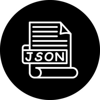 JSON Stylish Design Object vector