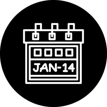 Fourteenth January Consistent User Interface Mark vector