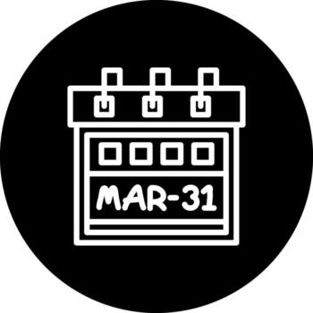 Thirty First March Unique Web Interface Form vector