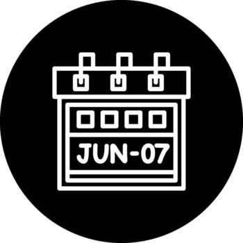 Seventh June Consistent User Interface Mark vector