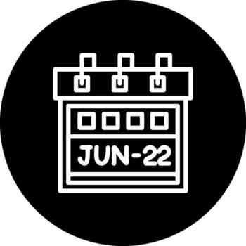 Twenty Second June Functional Digital Art Element vector