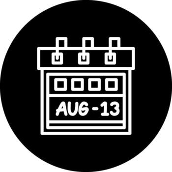 Thirteenth August Premium User Interface Element vector