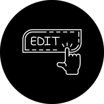 Edit Finger Tap Button Distinct Digital Design Feature vector
