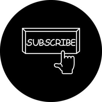 Subscribe Finger Tap Button Functional User Interface Symbol vector