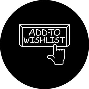 añadir a lista de deseos dedo grifo botón innovador usuario interfaz diseño vector