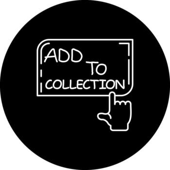 añadir a colección dedo grifo botón moderno web interfaz activo vector