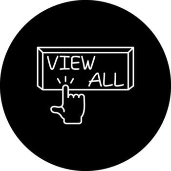 View All Finger Tap Button Advanced Web Design Graphic vector