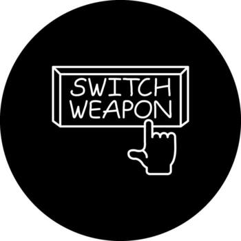 cambiar arma dedo grifo botón elegante moderno diseño característica vector