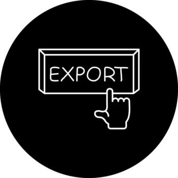 Export Finger Tap Button Advanced Web Design Graphic vector