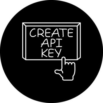 crear api llave dedo grifo botón profesional visual gráfico activo vector