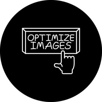 optimizar imágenes dedo grifo botón mínimo usuario interfaz forma vector