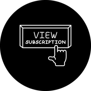 View Subscription Finger Tap Button Compact Digital Art Feature vector