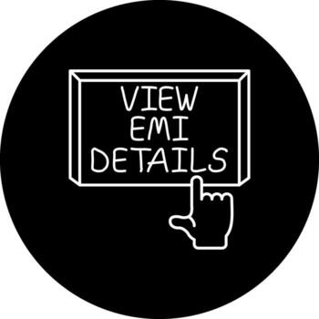 ver emi detalles dedo grifo botón dinámica creativo diseño característica vector