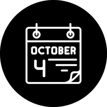 4 October Consistent User Interface Mark vector