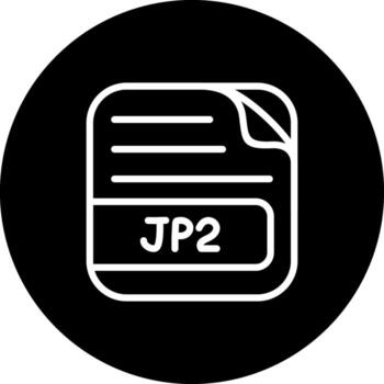 jp2 archivo personalizado creativo visual elemento vector