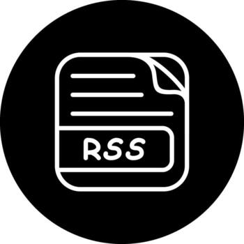 RSS File Stylish Design Feature vector