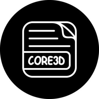 CORE3D File Compact Digital Art Feature vector