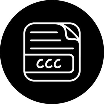 CCC File Minimal Creative Symbol vector